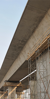 Elevated highway construction